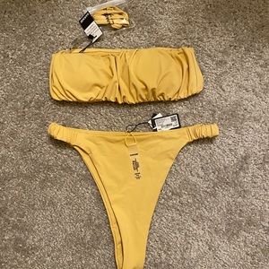 Garage Yellow Bikini Swim Set